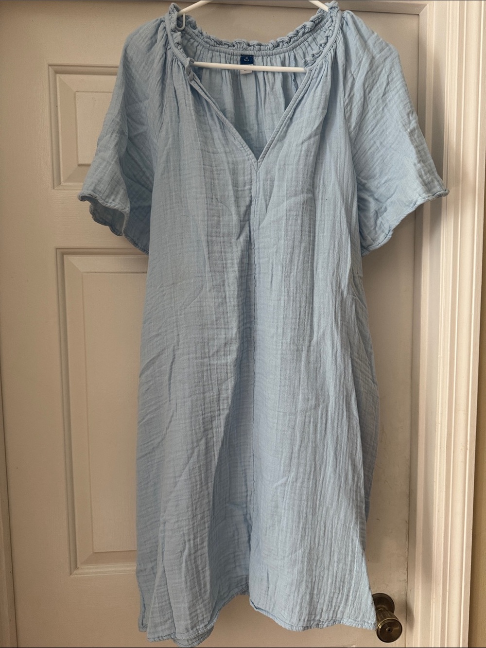 Old Navy Light Blue Gauze Midi Dress